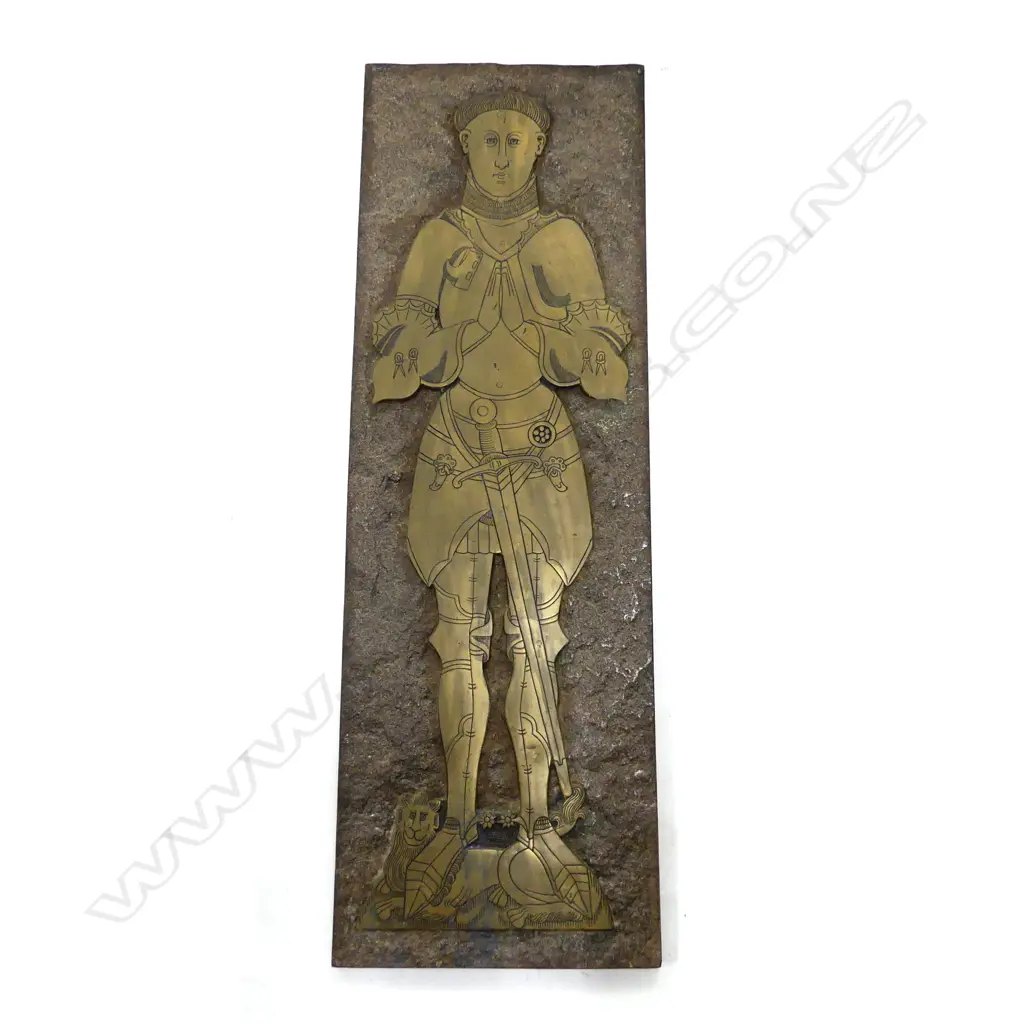MEDIEVAL STYLE RESIN 'BRASS' ARTWORK 1190x390mm... Image 1++