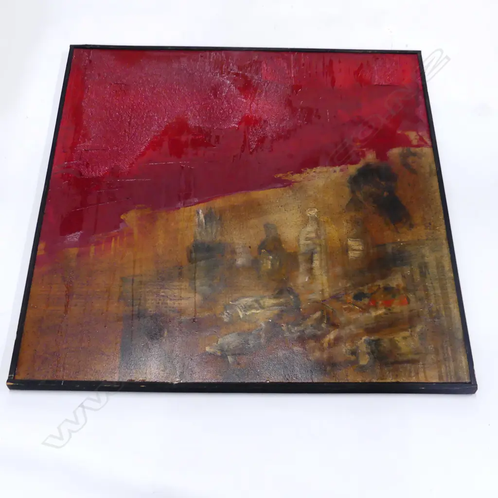 L. ZUNINO, 'C'EST MA VIE' MIXED MEDIA ON BOARD, SIGNED 04, 800 X 800mm Image 1++