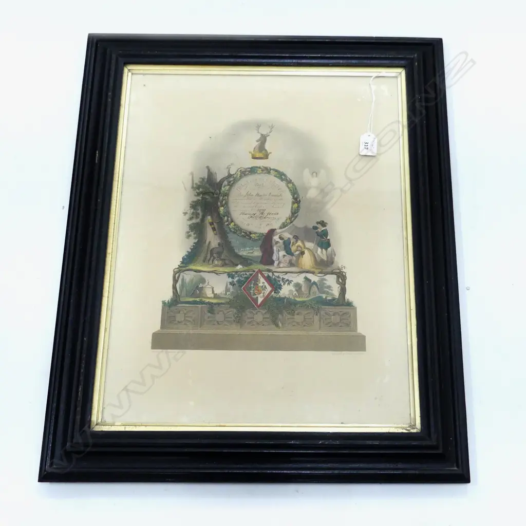 ORDER OF FORESTERS CERTIFICATE, 1880 515x395mm Image 1++