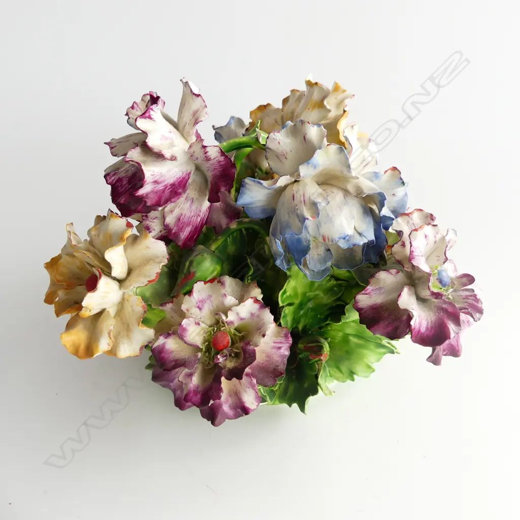 CAPODIMONTE ANEMONES - SIGND AT BASE DIA APPROX. 230mm a/f Image 1++