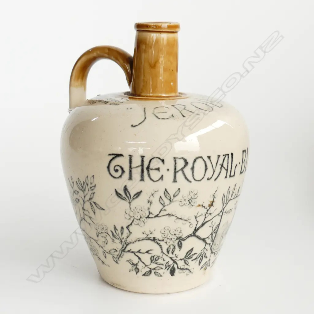 JEROBOAM THE ROYAL BLEND WHISKEY STONEWARE JAR H.210mm Image 1++