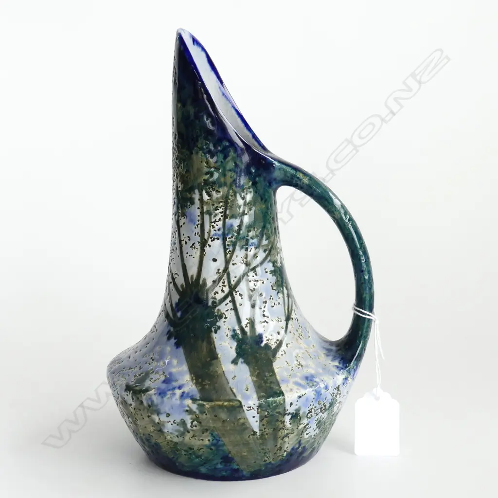 H/PAINTED ART NOUVEAU AMPHORA PITCHER H.240mm Image 1++