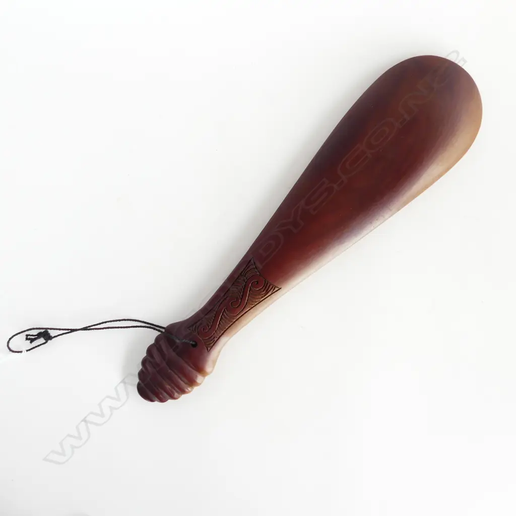 WOODEN MAORI PATU L.375mm Image 1++