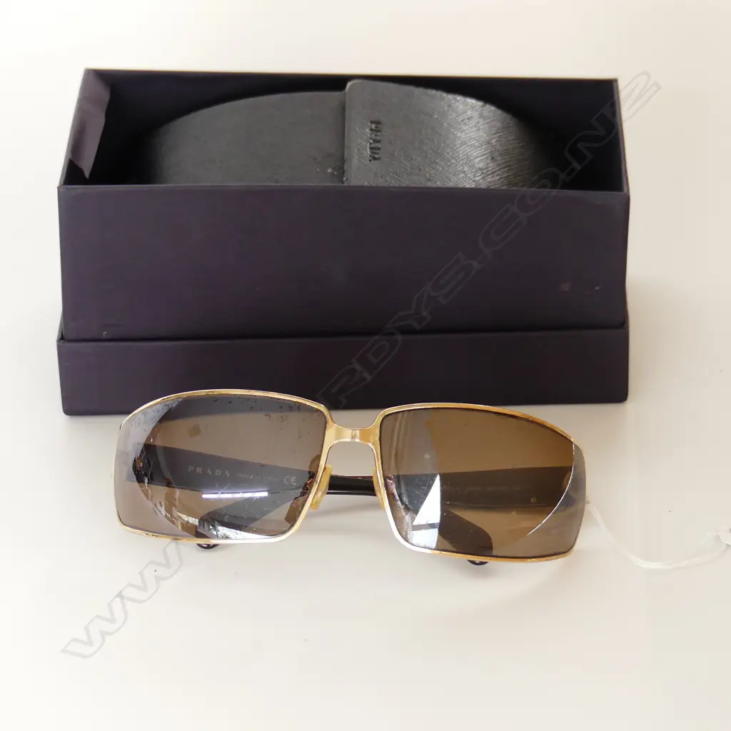 PRADA SUNGLASSES WITH CASE, BOX & CERTIFICATE Image 1++