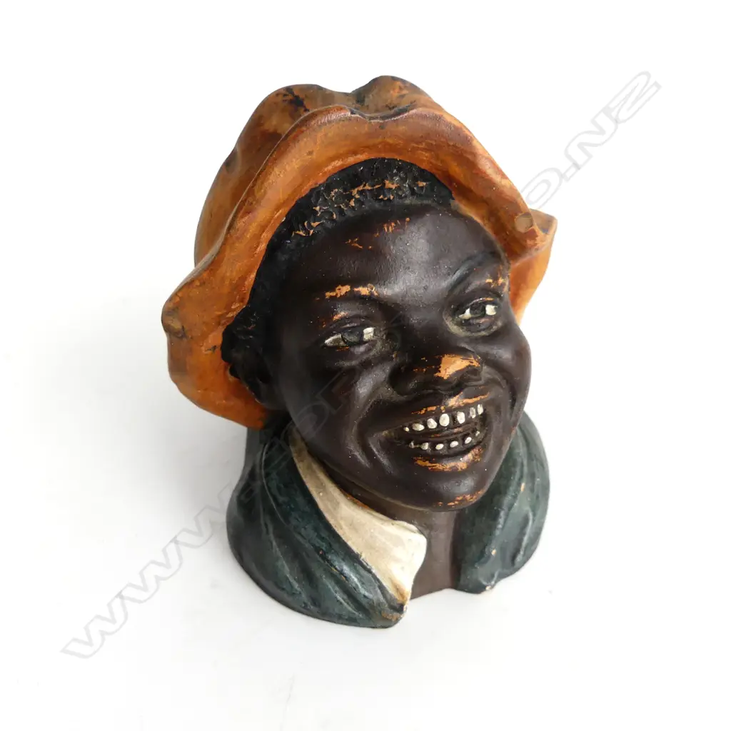 PAINTED CERAMIC NOVELTY VESTA (REPAIR TO BACK) H.95mm Image 1++