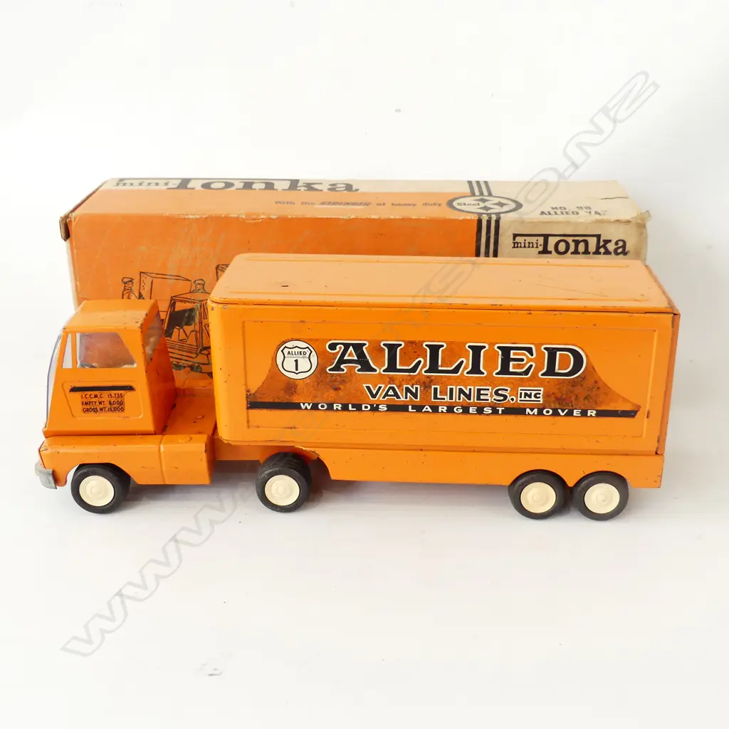BOXED MINI TONKA ALLIED VAN N98  GOOD CONDITION L420MM Image 1++