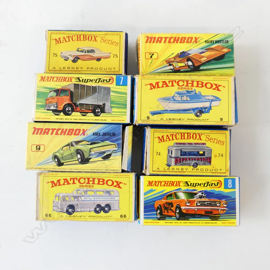 8 ASST VINTAGE BOXED MATCHBOX CARS Image 1++