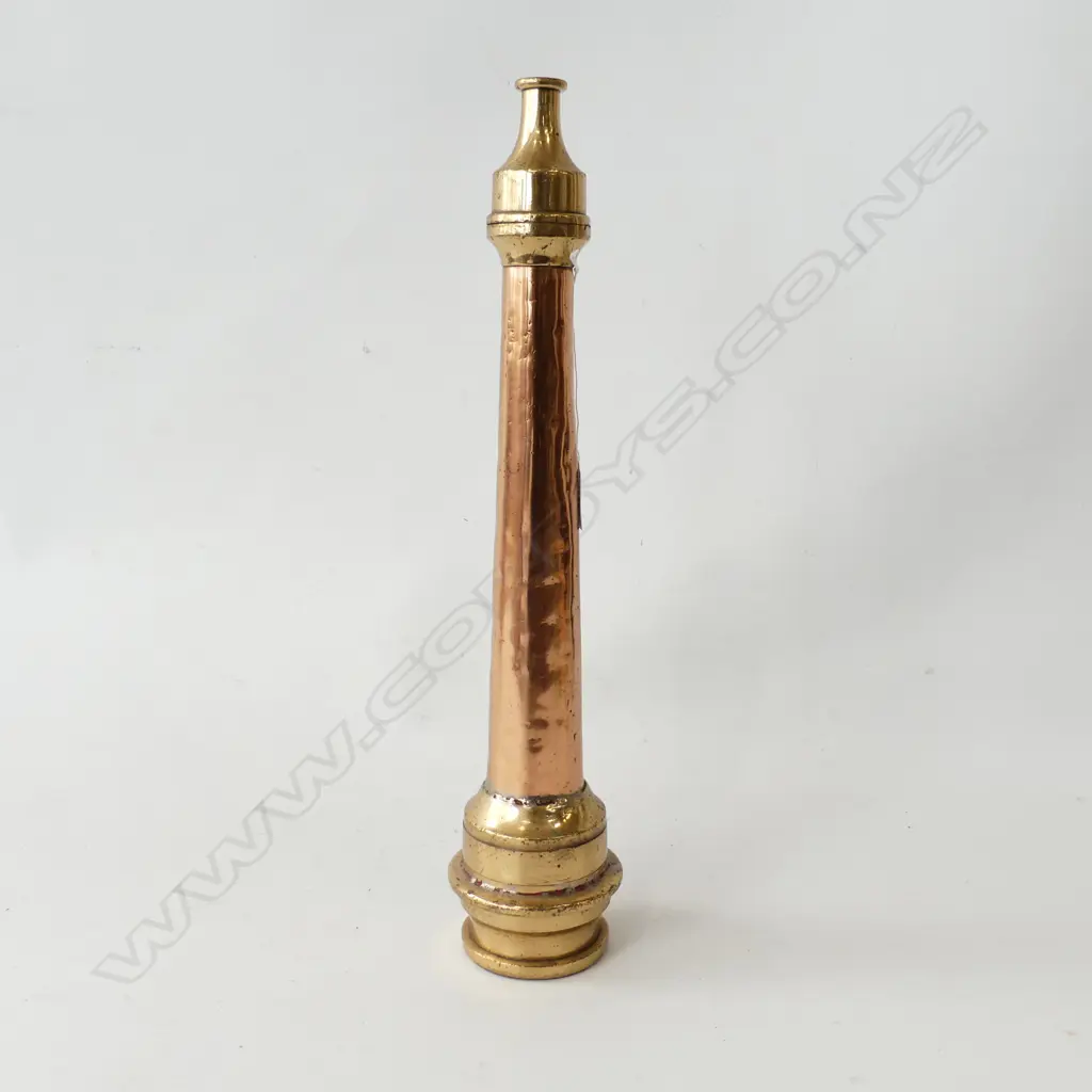 BRASS & COPPER FIREMANS HOSE NOZZLE L450MM Image 1++