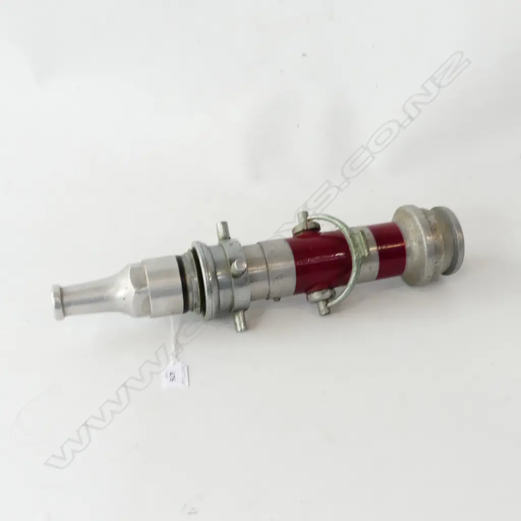 ALUMINIUM & BRASS  FIREMAN HOSE NOZZLE L430MM Image 1++