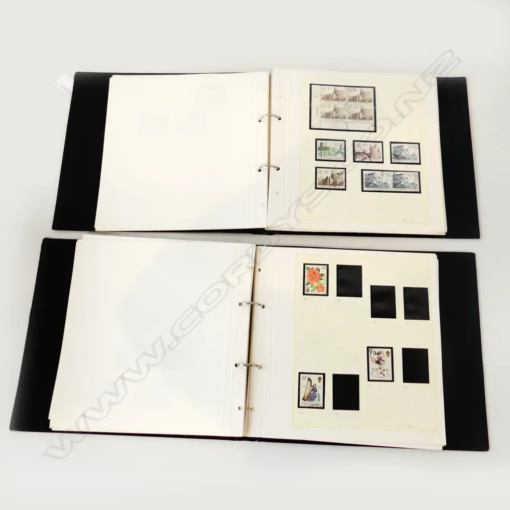 2 STAMP ALBUMS - GREAT BRITAIN 1841 ONWARDS Image 1++