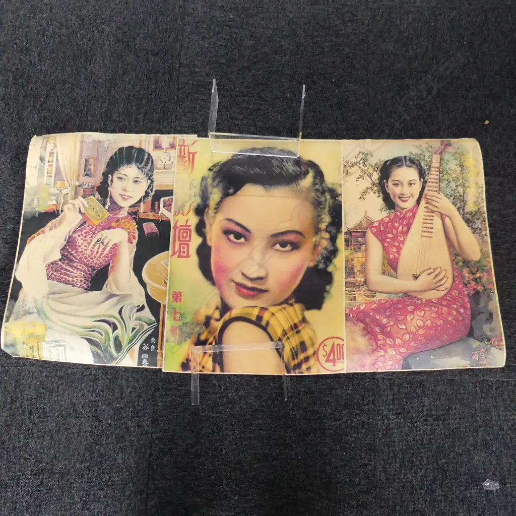 3 VINTAGE SHANGHAI PRINTS  Image 1++