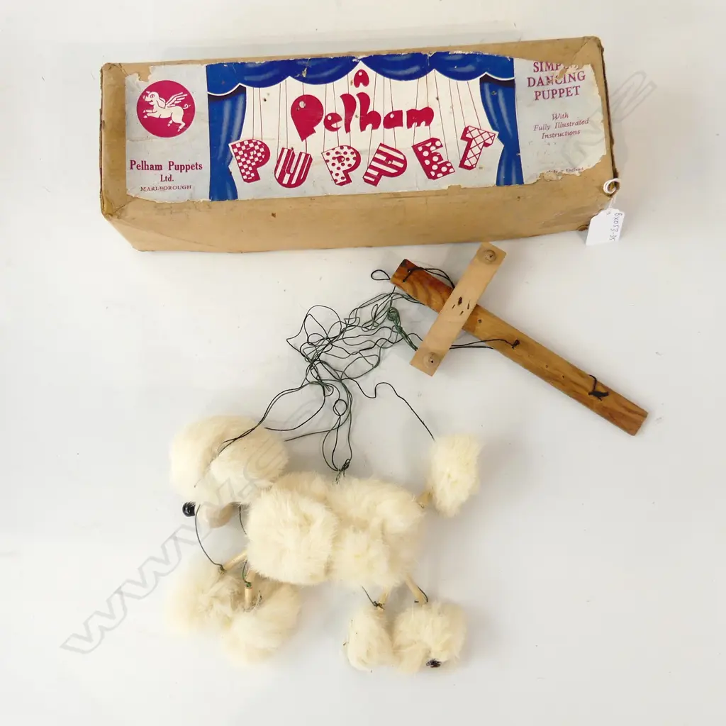 VINTAGE PELHAM POODLE PUPPET IN BOX Image 1++