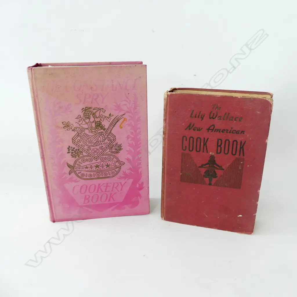 2 VINTAGE COOKERY BOOKS; LILY WALLACE NEW AMERICAN C. 1946 & CONSTANCE SPRY C.1956 Image 1++