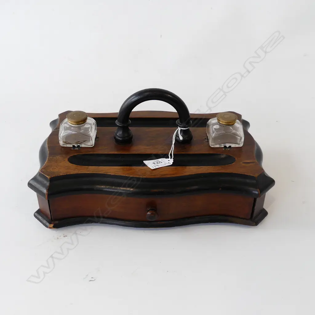 ANTIQUE MAHOGANY WRITING SET 310x200mm Image 1++