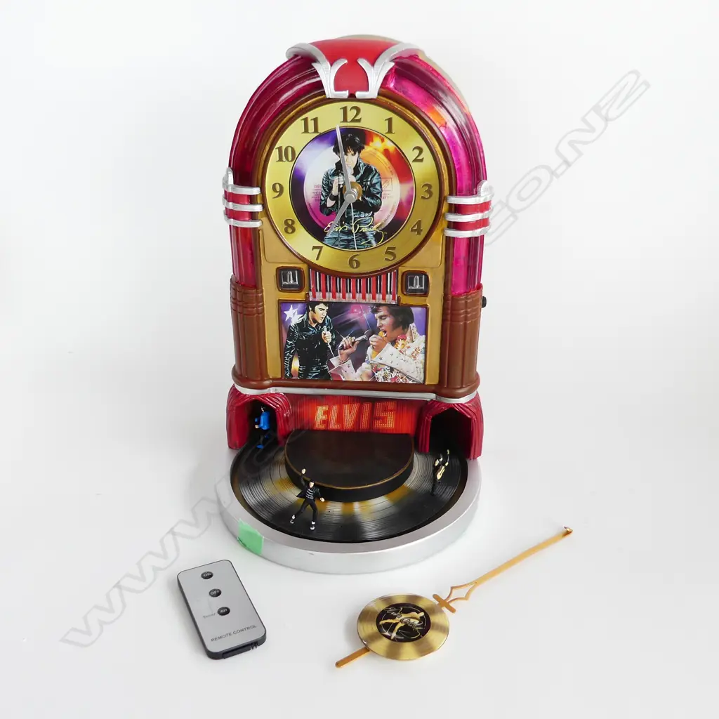 ELVIS COMMEMORATIVE CLOCK H350MM Image 1++