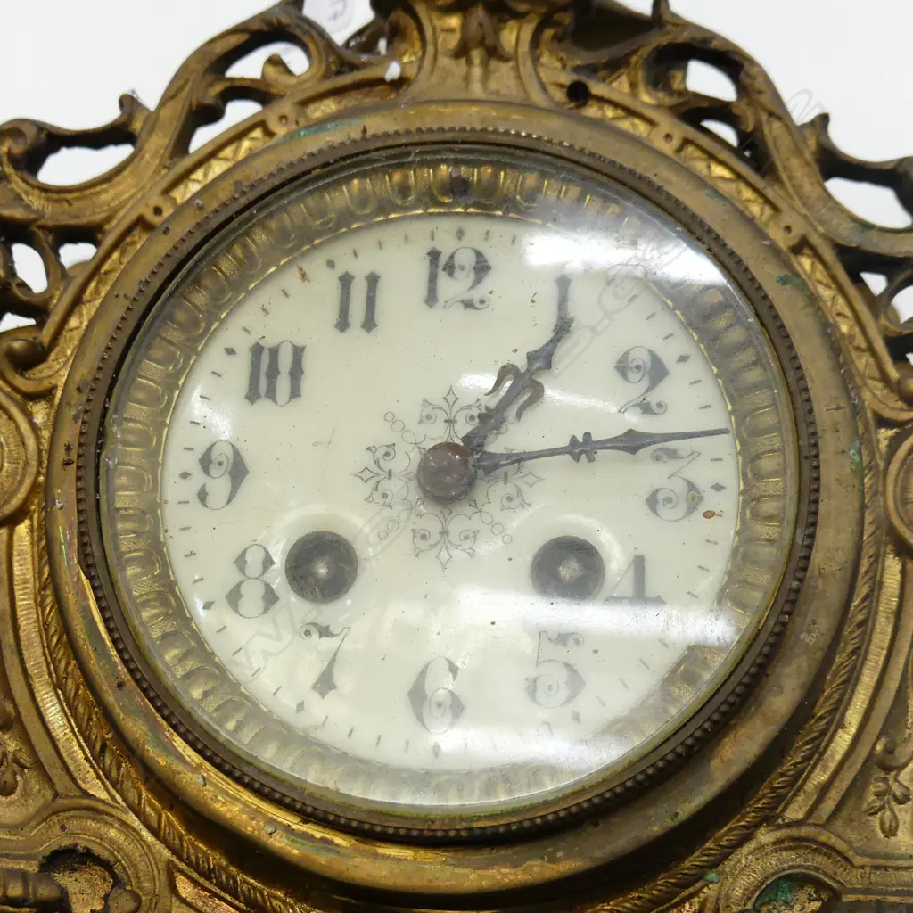 ANTIQUE STYLE CLOCK GARNITURE SET H.540mm FAULTS Image 1++