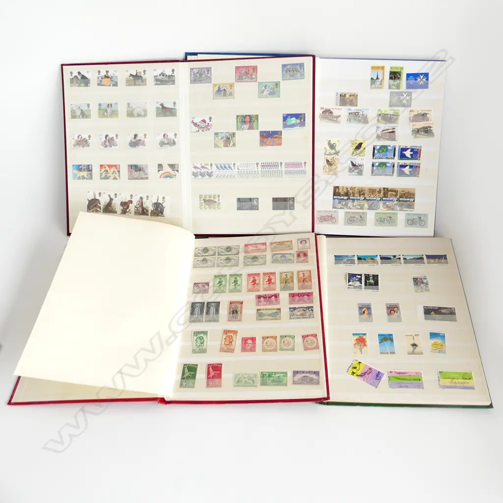 4 STAMP ALBUMS Image 1++