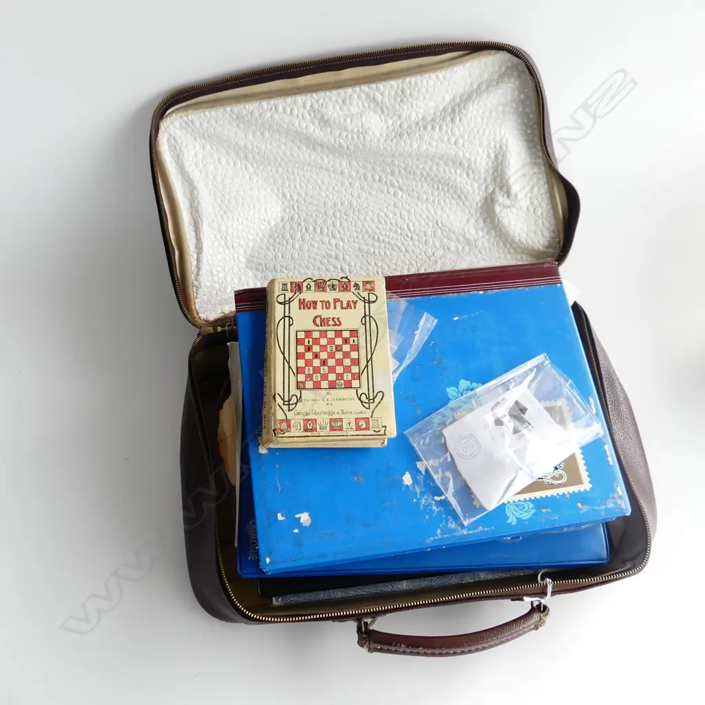 BRIEFCASE ASST. STAMPS; ALBUMS ETC Image 1++