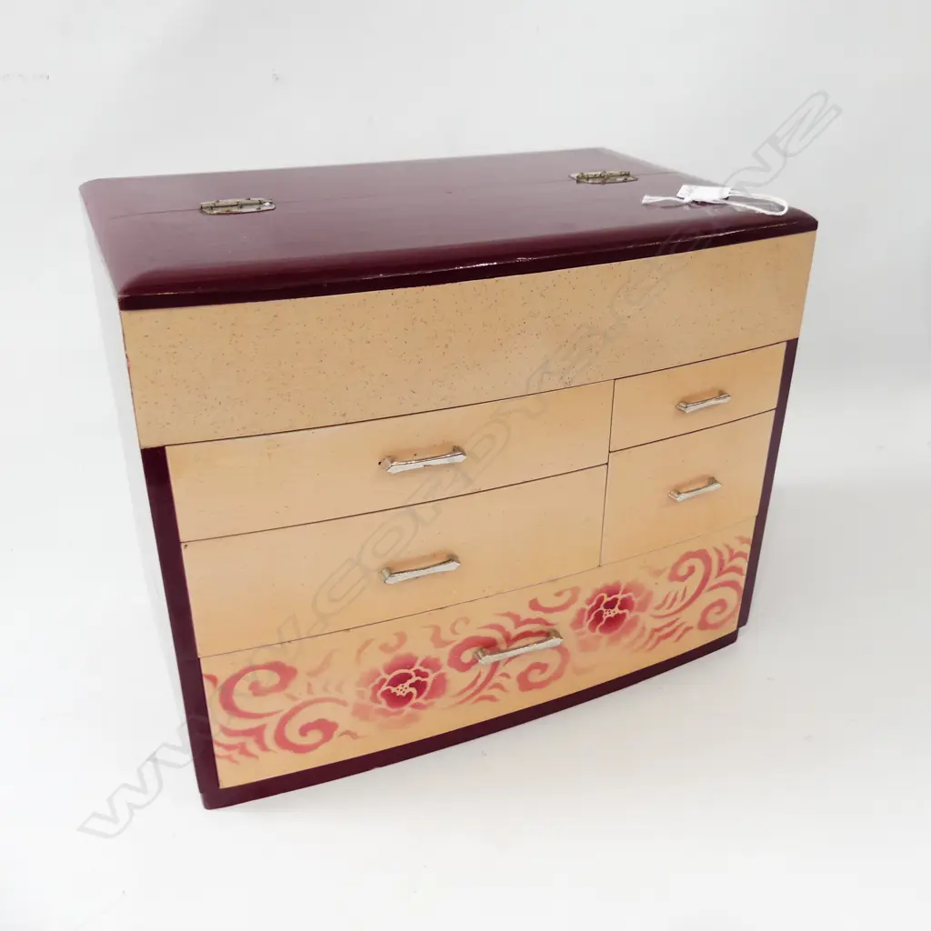 1970’S JAPANESE SEWING BOX H.235mm Image 1++