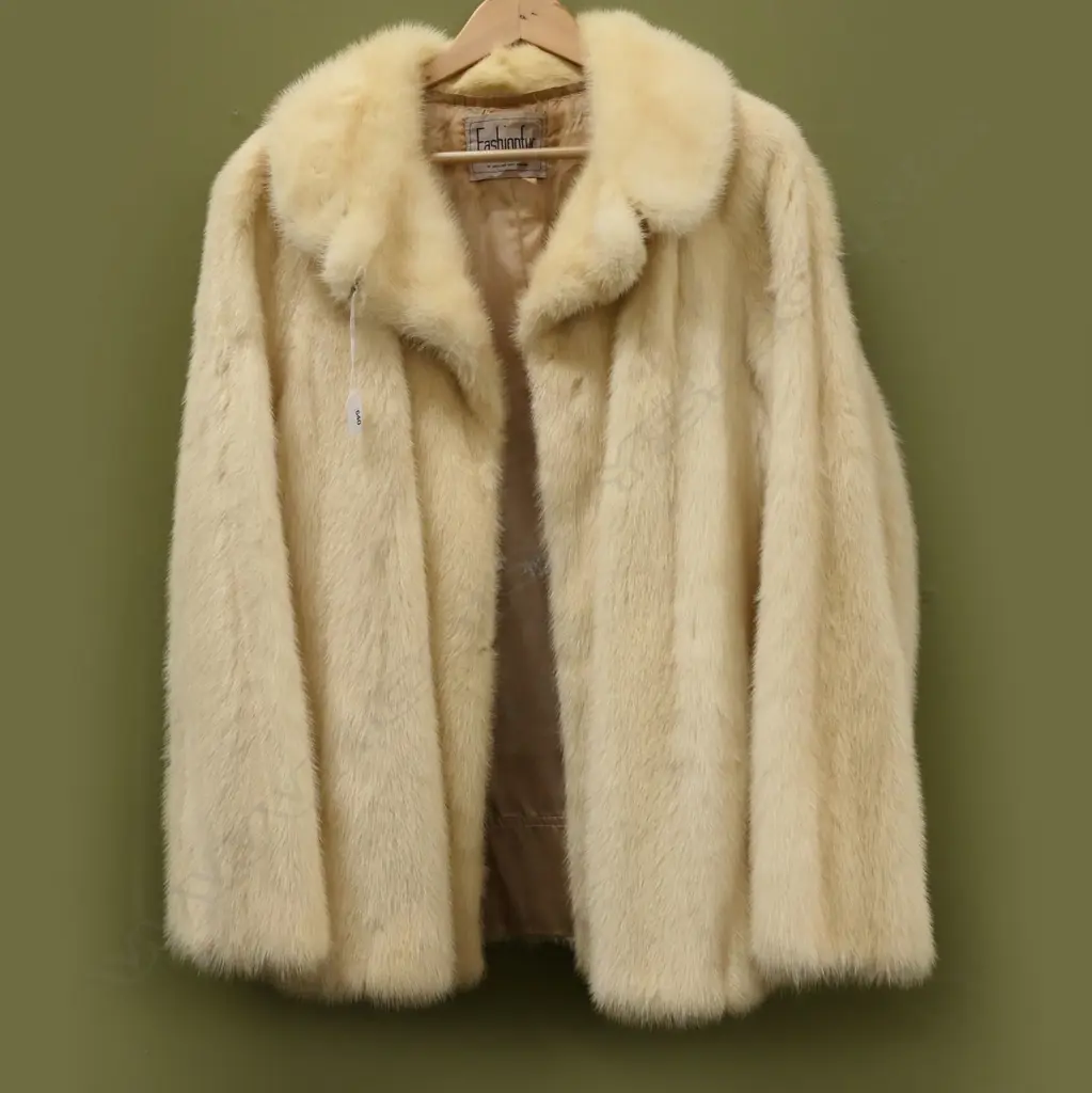WHITE MINK JACKET Image 1++