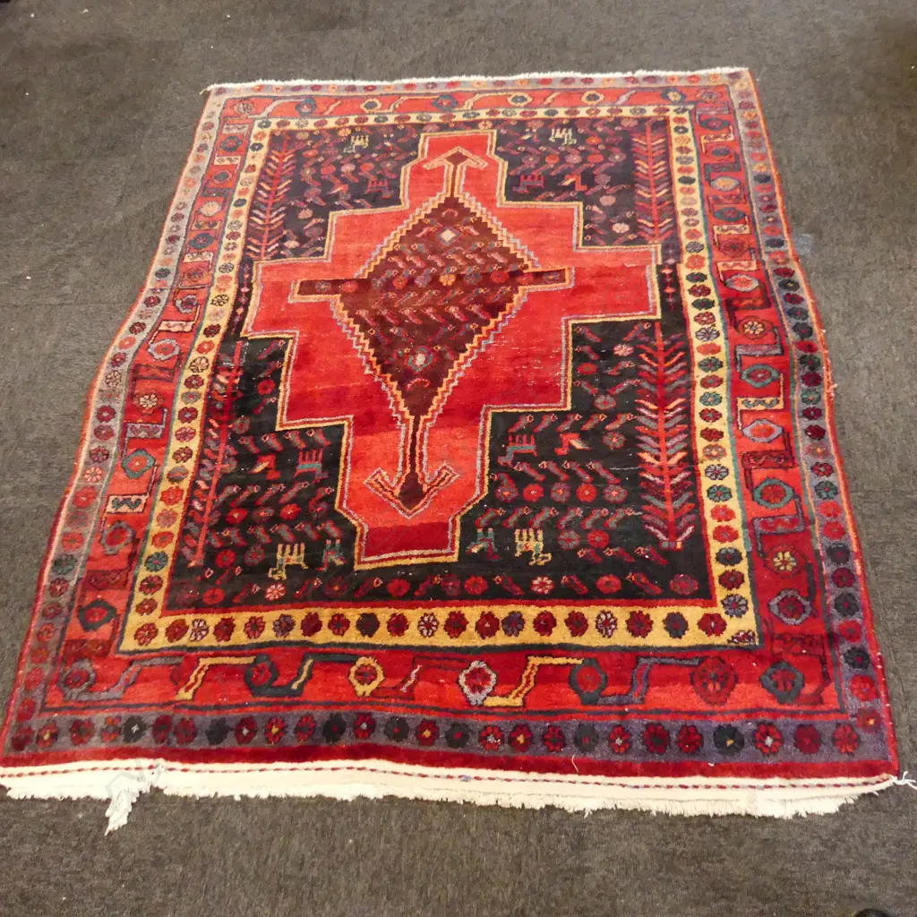 HAND KNOTTED WOOL PILE RUG 1630x1310mm Image 1++