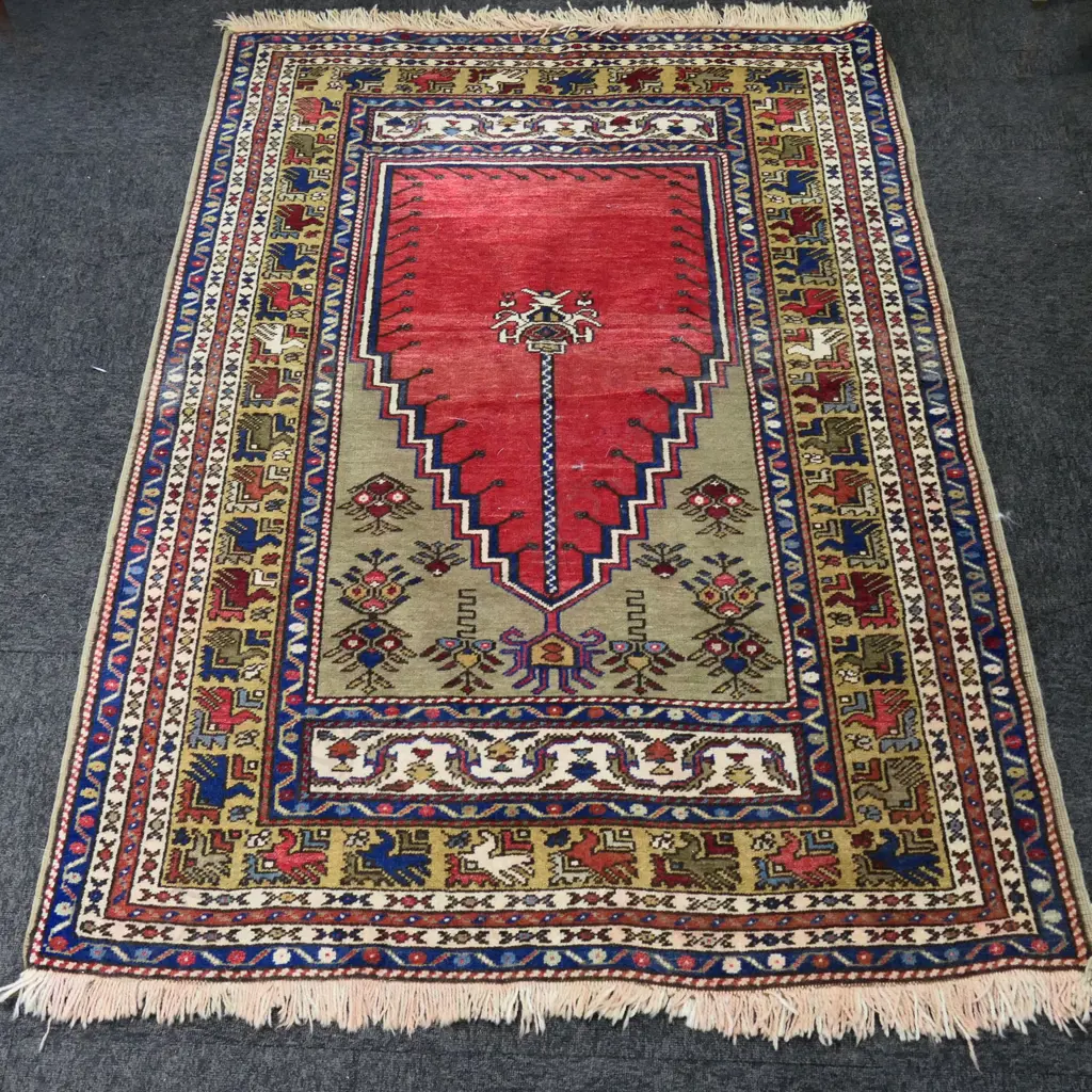 HAND KNOTTED ALL WOOL TURKISH RUG 1700 X 1250mm Image 1++