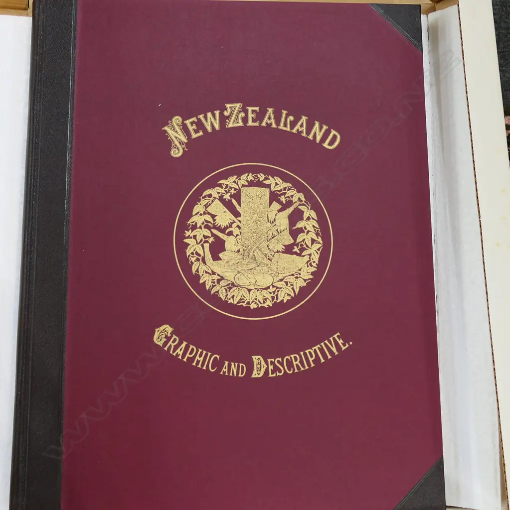 LG BOOK 'NZ GRAPHIC & DESCRIPTIVE' BY C D BARRAUD - IN ORIGINAL PACKING 575 X 450mm #981 Image 1++
