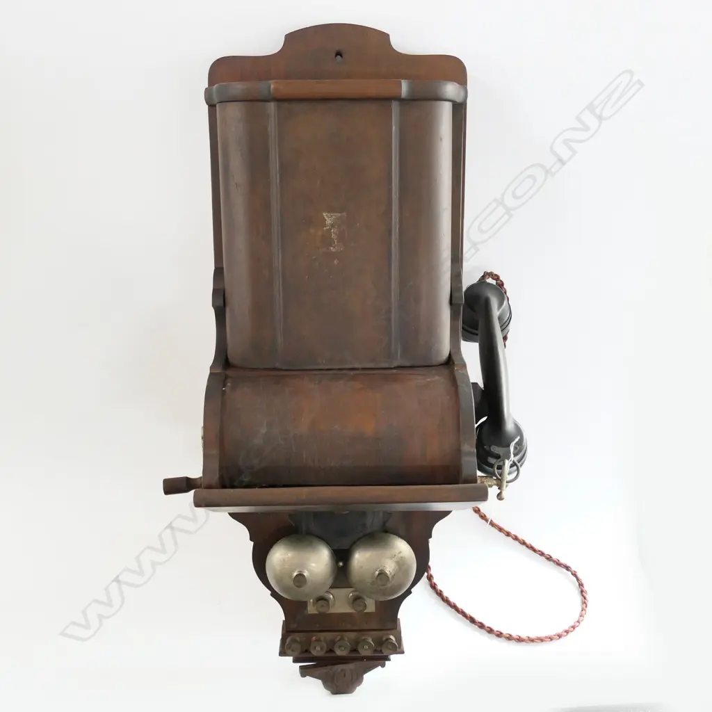 ANTIQUE WALL MOUNTED TELEPHONE H.750mm ERICSSON STOCKHOLM Image 1++