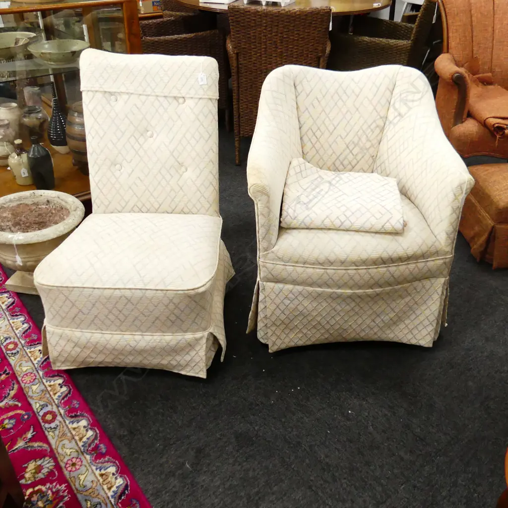 2 UPHOLSTERED CHAIRS Image 1++