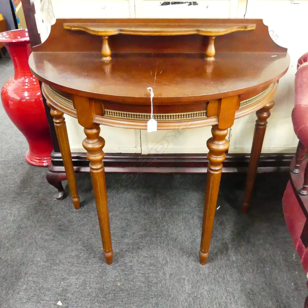DEMI LUNE HALL TABLE 910x400x855mm Image 1++