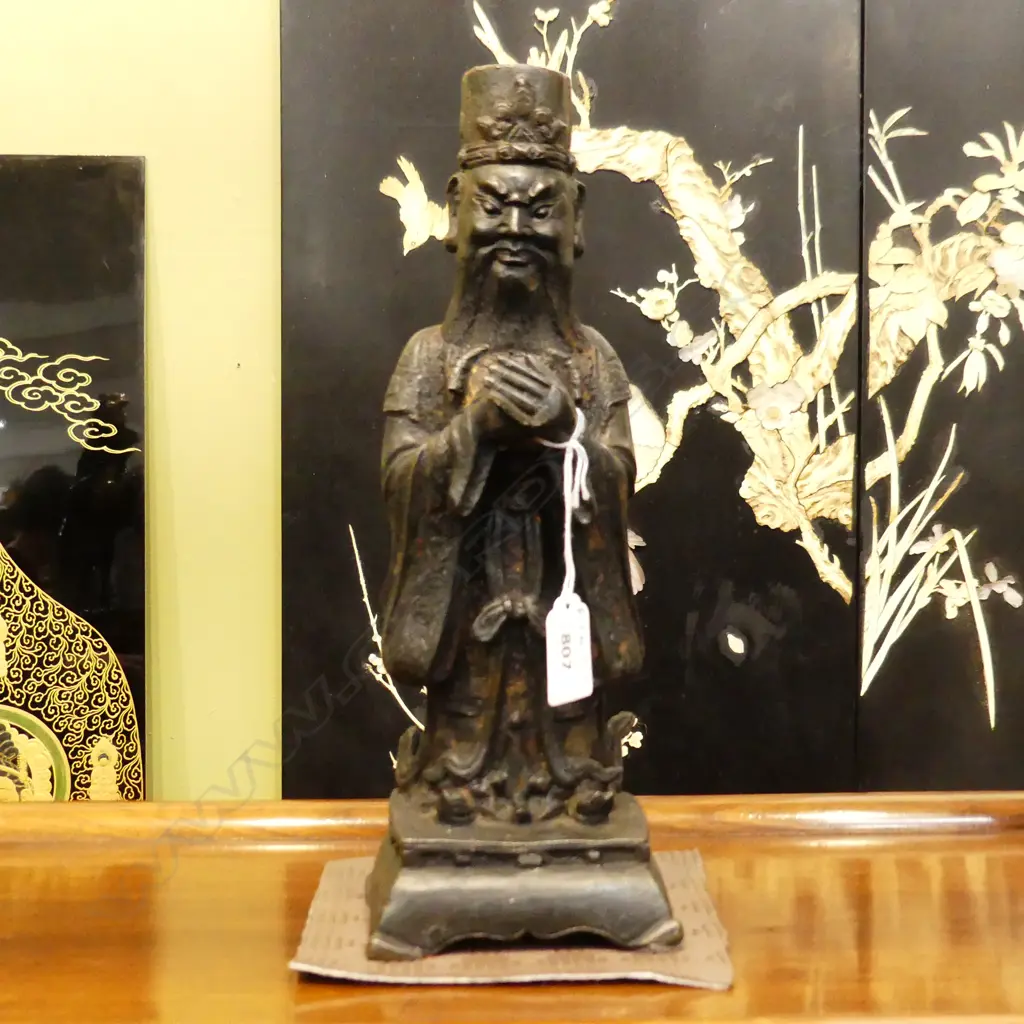 CAST IRON ORIENTAL FIGURE H.295mm Image 1++