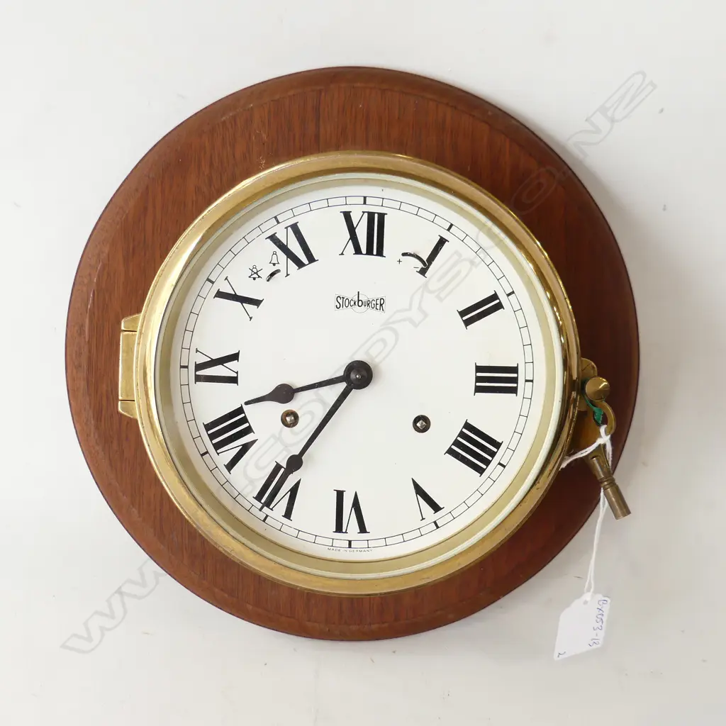 STOCKBURGER SHIPS CLOCK DIA 260MM Image 1++