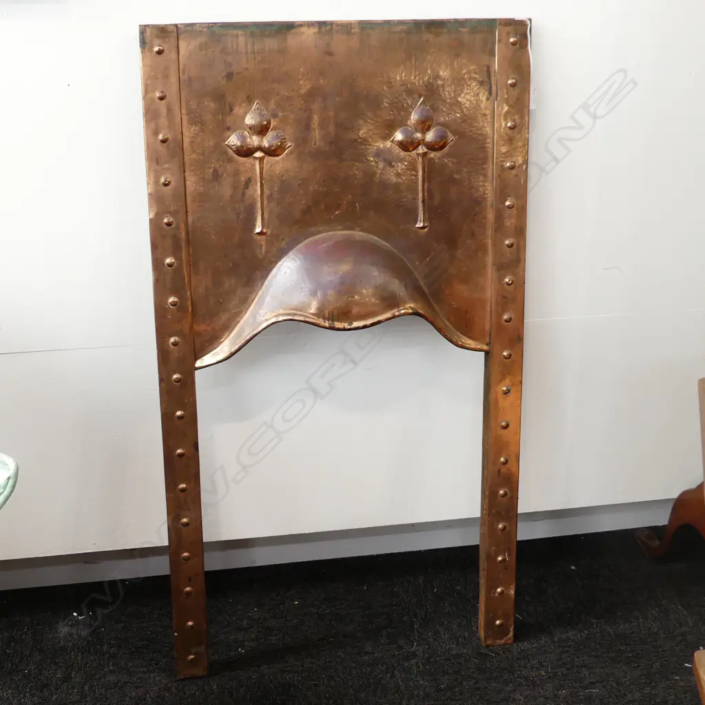 ARTS & CRAFTS COPPER FIRE SURROUND 1015x560mm Image 1++