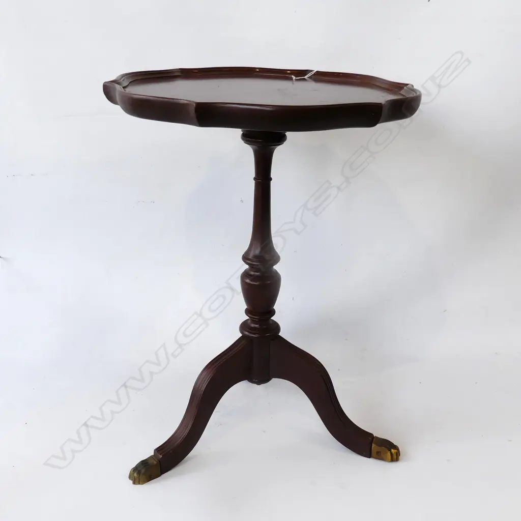 REGENCY STYLE MAHOGANY WINE TABLE H.535mm / 420mm dia Image 1++