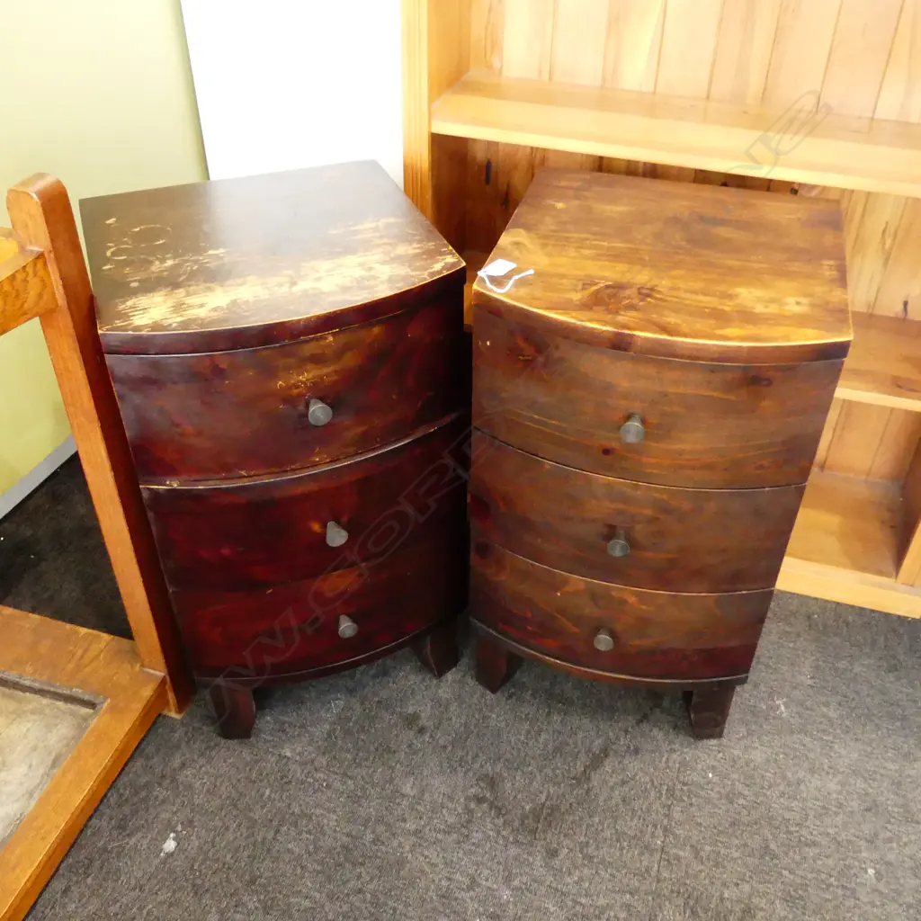PR BEDSIDE DRAWERS - TOP MARKED 400x400x705mm Image 1++
