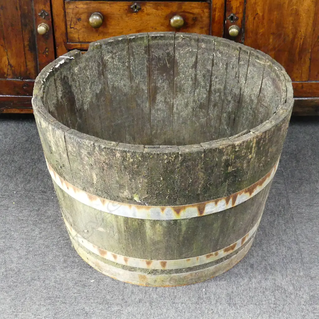 LG RUSTIC HALF BARREL H.475mm / 700mm dia Image 1++