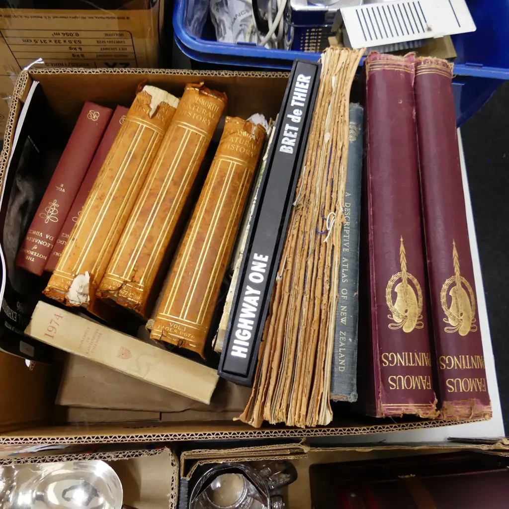 BOX LOT ASST. OLD BOOKS; ART PUBLICATIONS ETC Image 1++