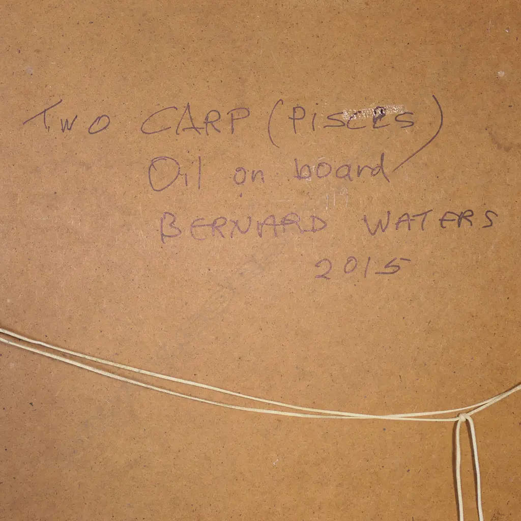 Bernard Waters (NZ working c.1968-2020) 'Two Carp (Pisces), Image 1++