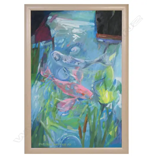 Bernard Waters (NZ working c.1968-2020) 'Two Carp (Pisces),