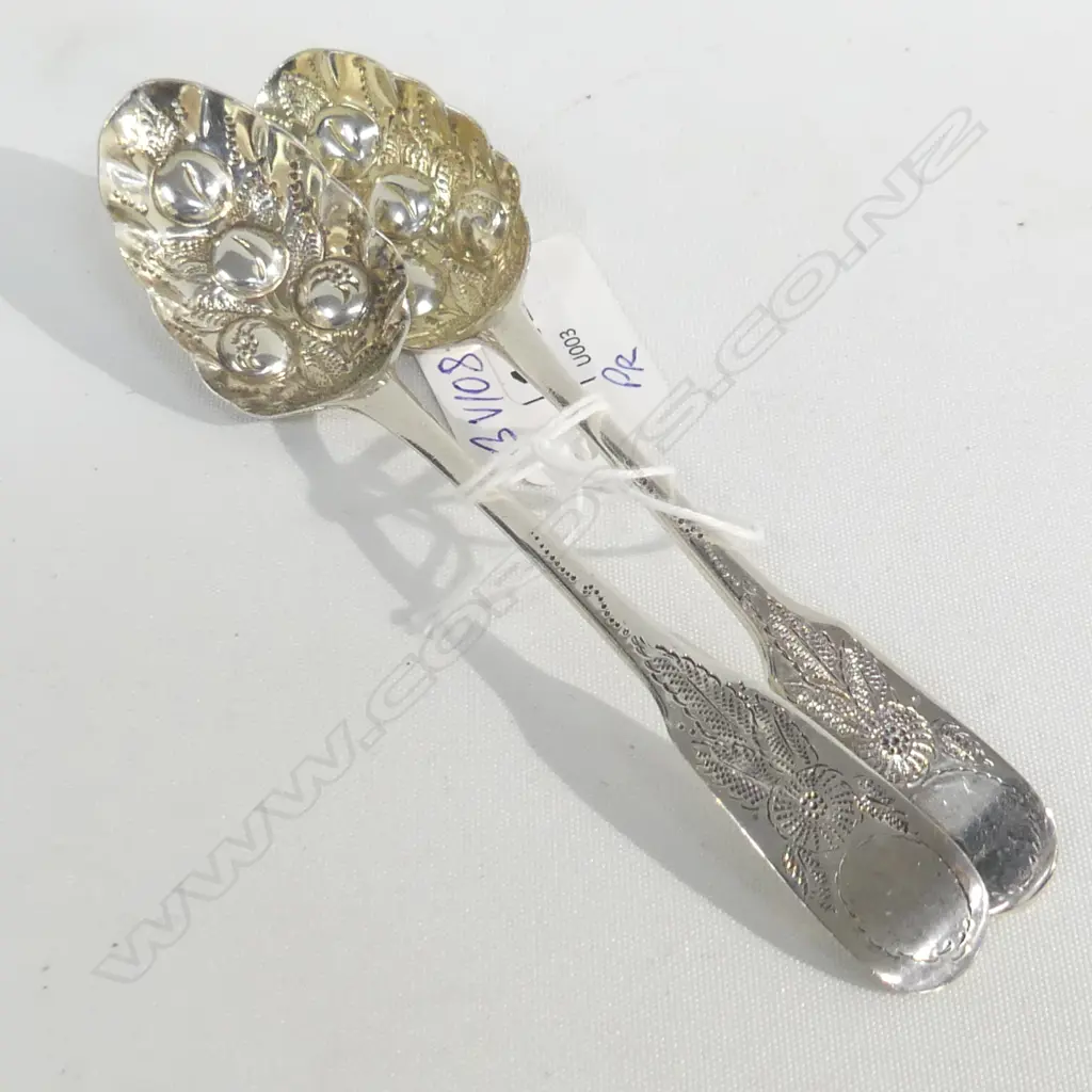 PR GEO.III SILVER BERRY TEASPOONS. 27gms L.1809 Sarah & John William Blake  Image 1++