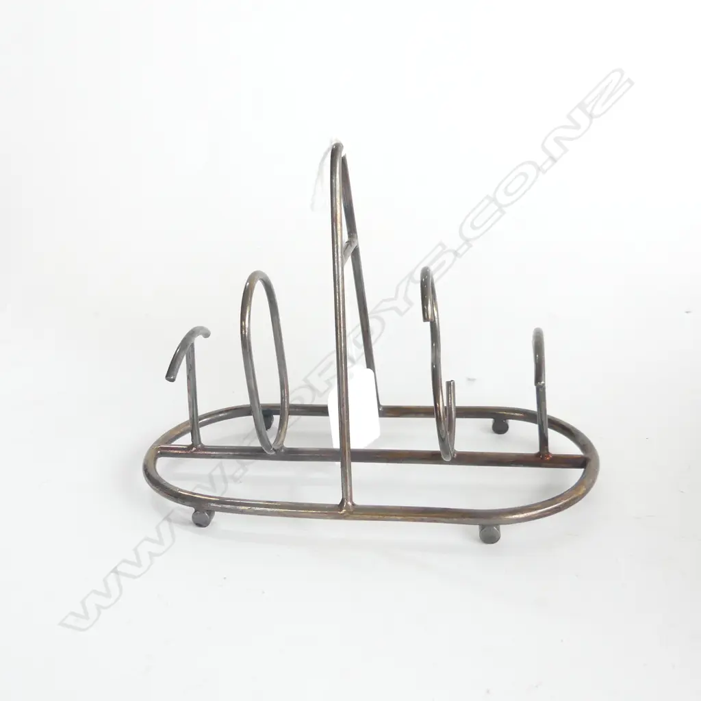 ART DECO SILVER PLATE 'TOAST' TOAST RACK L.160mm Image 1++