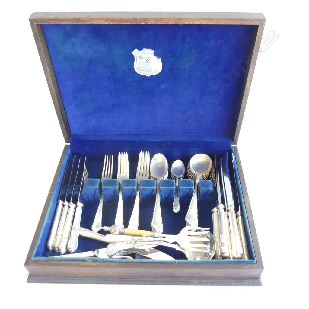 BOXED SILVER PLATE CUTLERY L.380mm  Image 1++