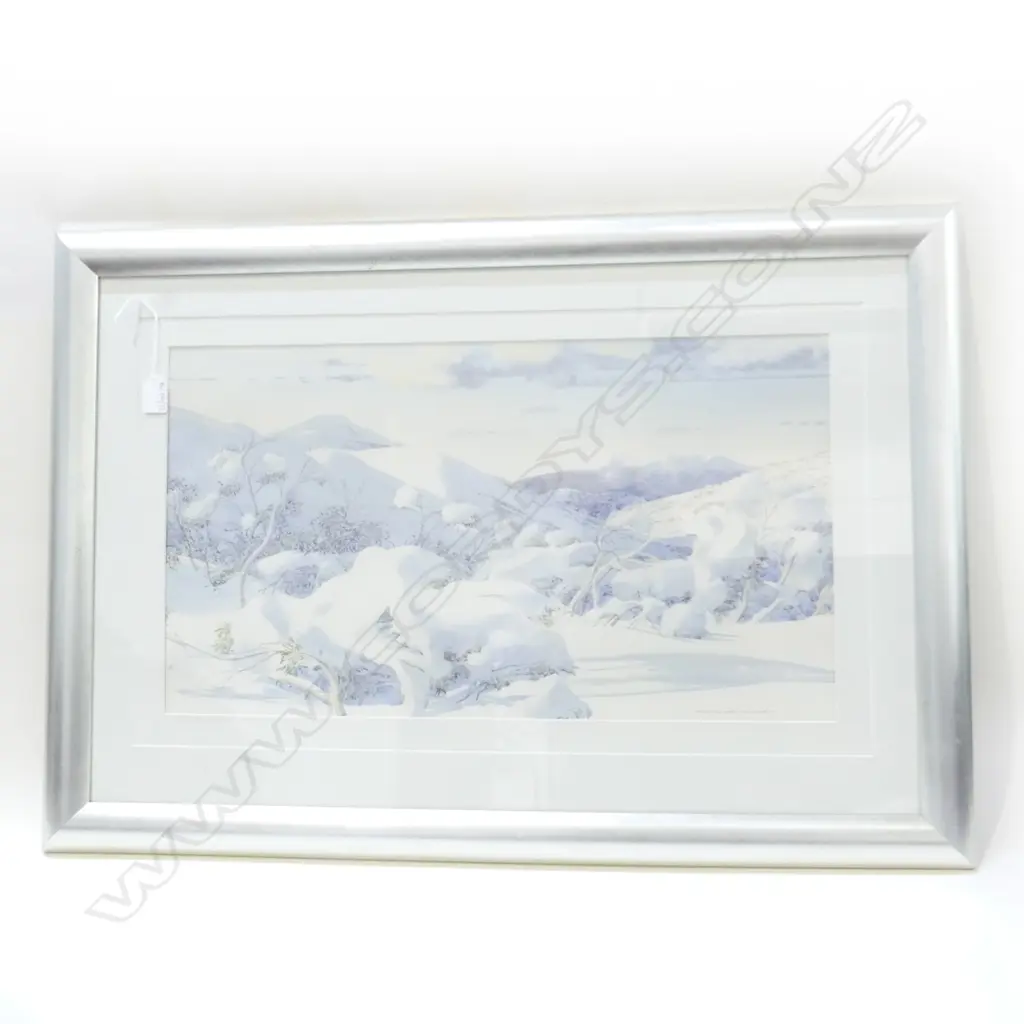 KEVIN JAMES KERMOND 'SNOWGUMS AT MT HOTHAM' W/C 345x615mm Image 1++
