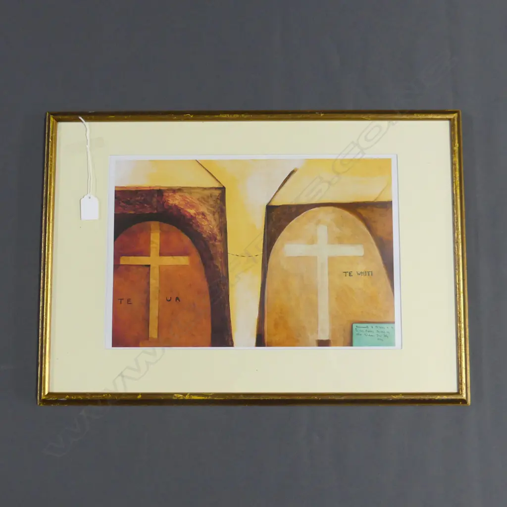 COLIN MCCAHON 'MONUMENTS TO TE WHITI AND TO TE UA: PROPHETS' PRINT 260x390mm Image 1++
