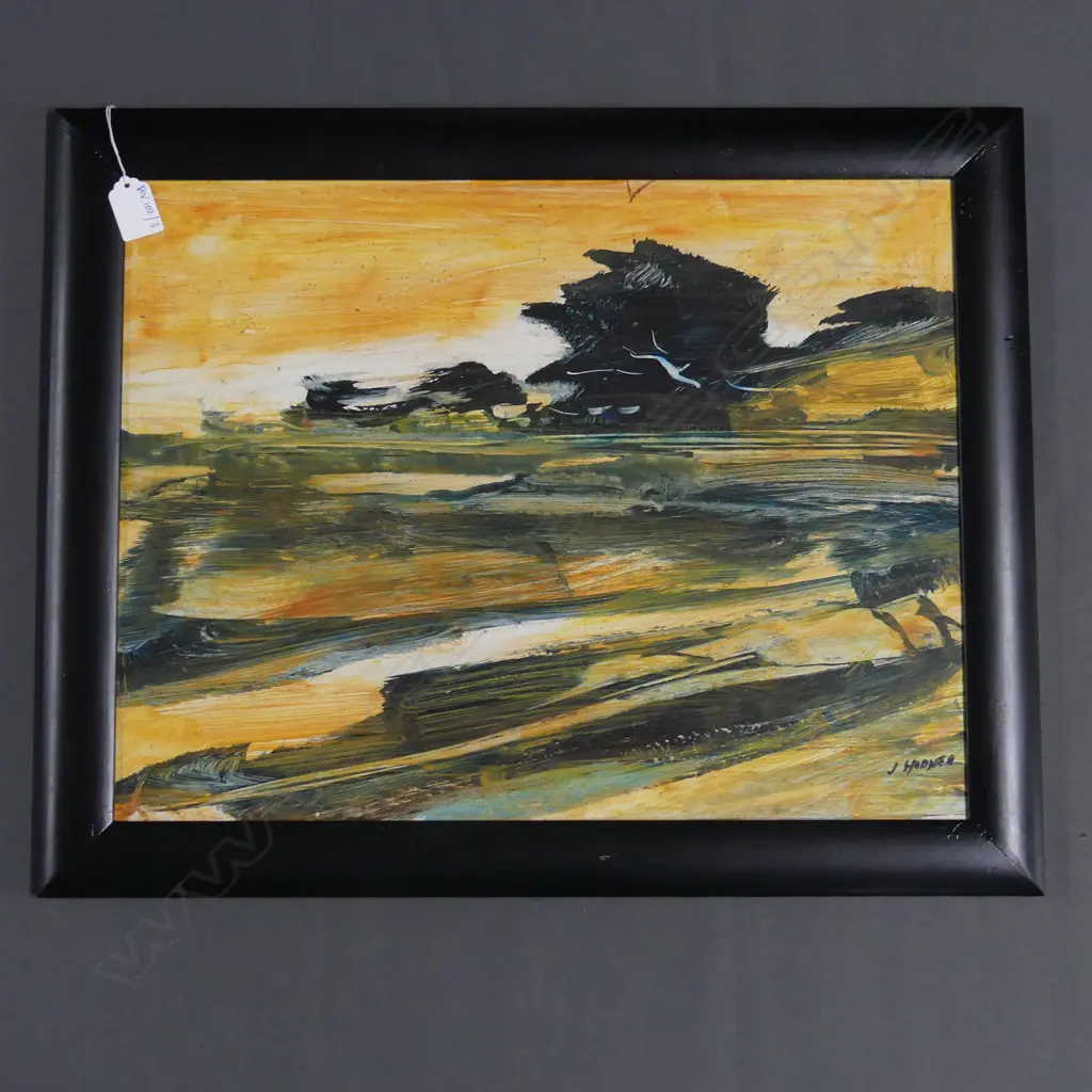JOHN HORNER 'BAYSWATER COASTAL' ABSTRACT LANDSCAPE ACRYLIC 370x480mm Image 1++