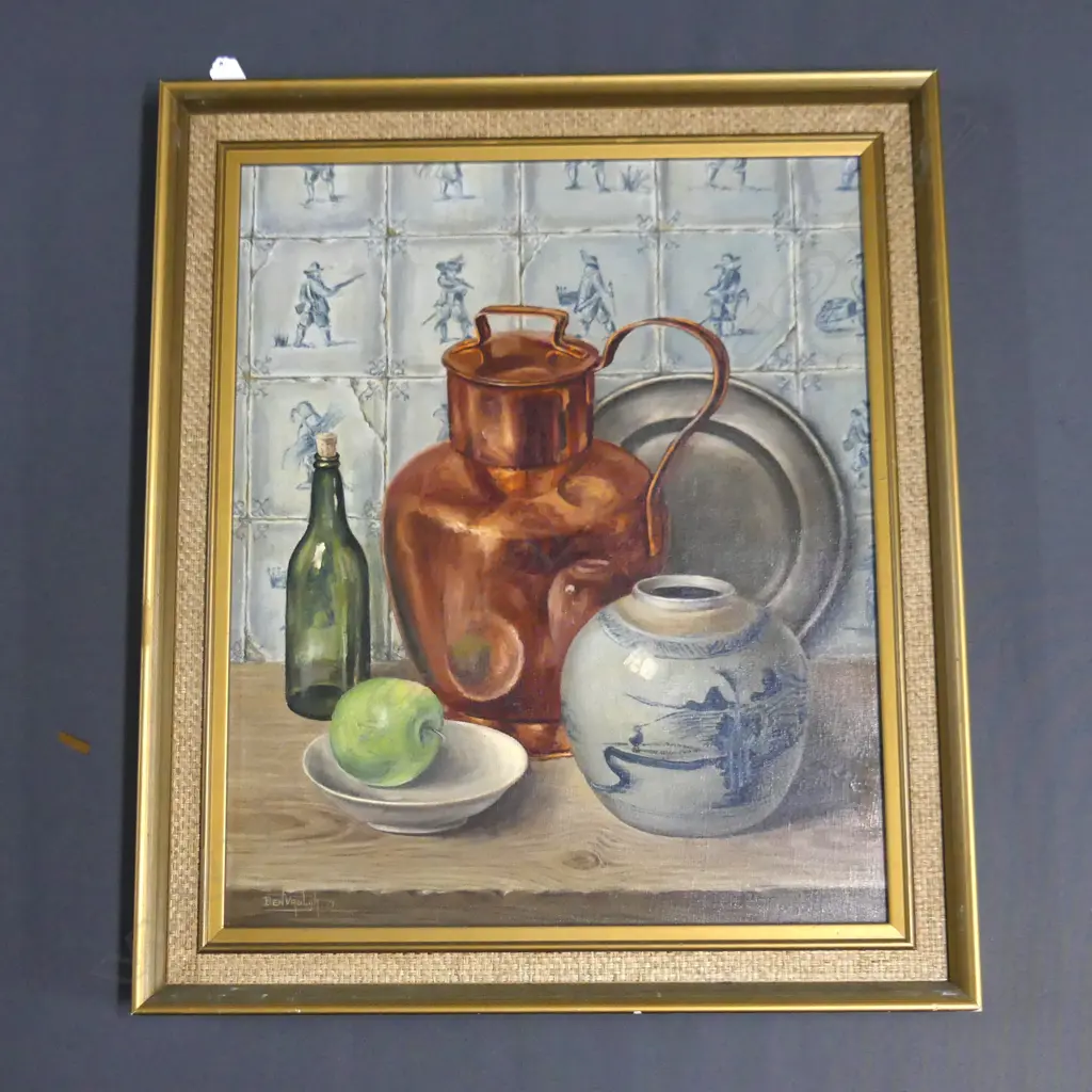 BEN VROLIJK STILL LIFE - COPPER JUG - OIL '71 585x485mm Image 1++