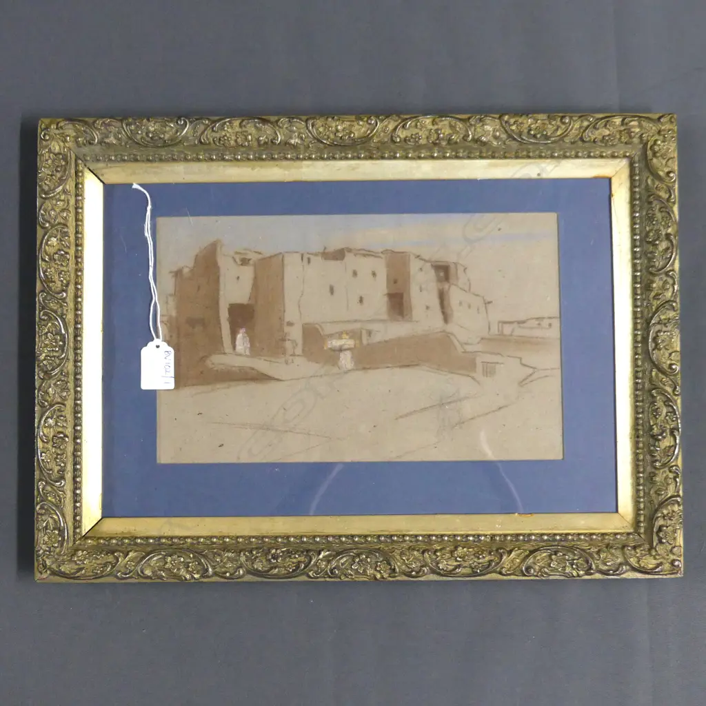 JOHN WEEKS MOROCCAN BUILDINGS PASTEL 185x290mm Image 1++