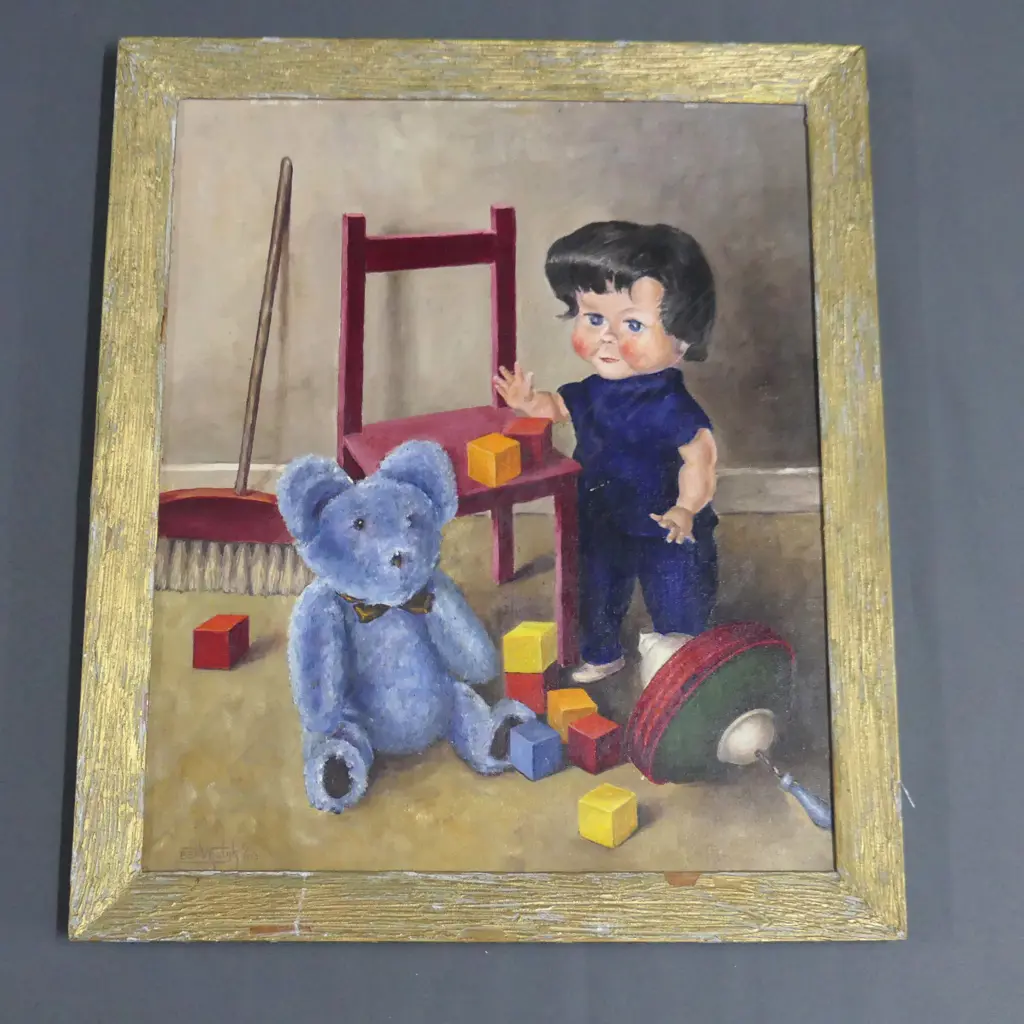 BEN VROLJK STILL LIFE TOYS OIL '66 590x490mm Image 1++