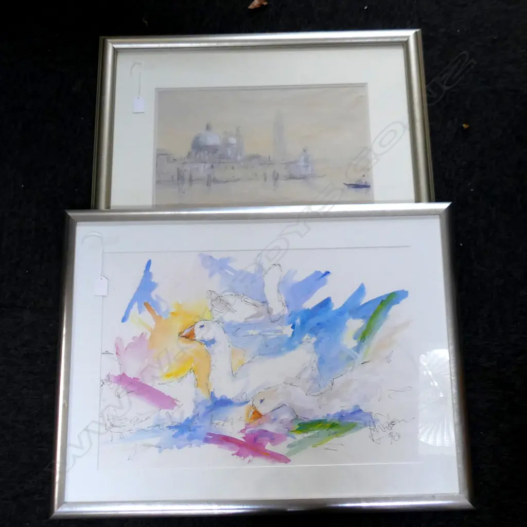 2 SIGNED W/Cs 'VENICE' 260x425mm + GEESE 400x580mm Image 1++