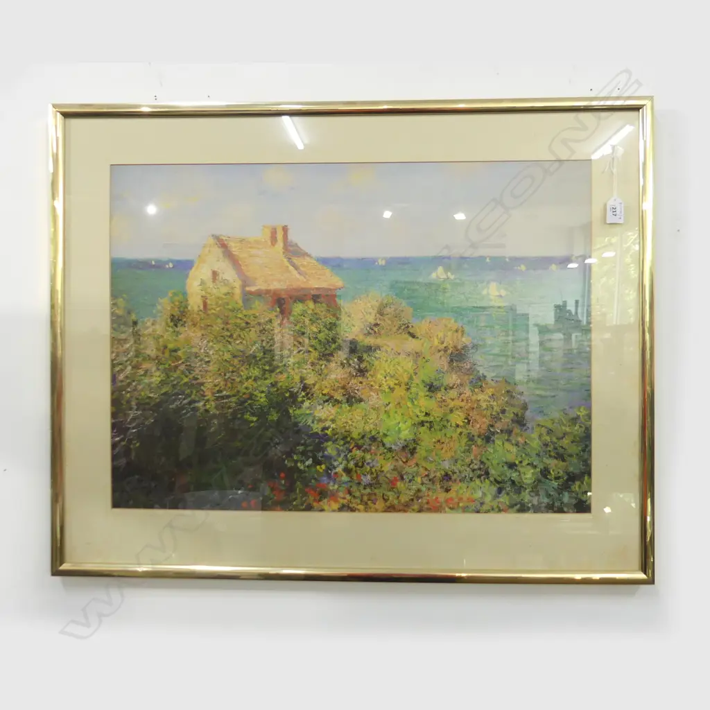 MONET PRINT COASTGUARD COTTAGE, 660 X 840mm Image 1++